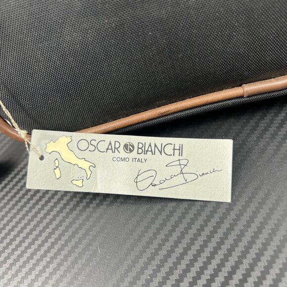 Oscar Bianchi NEW Men’s Toiletry Bag & Travel Tote Bag Combo Canvas &  Leather - Picture 3 of 15